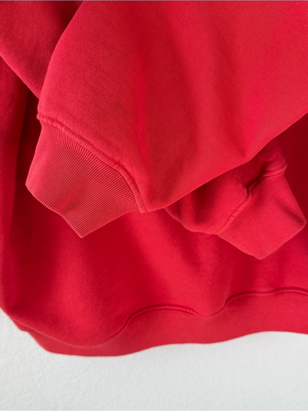 ANINE BING Tyler Oversized Red Sweatshirt Pullover SZ S - Picture 6 of 8